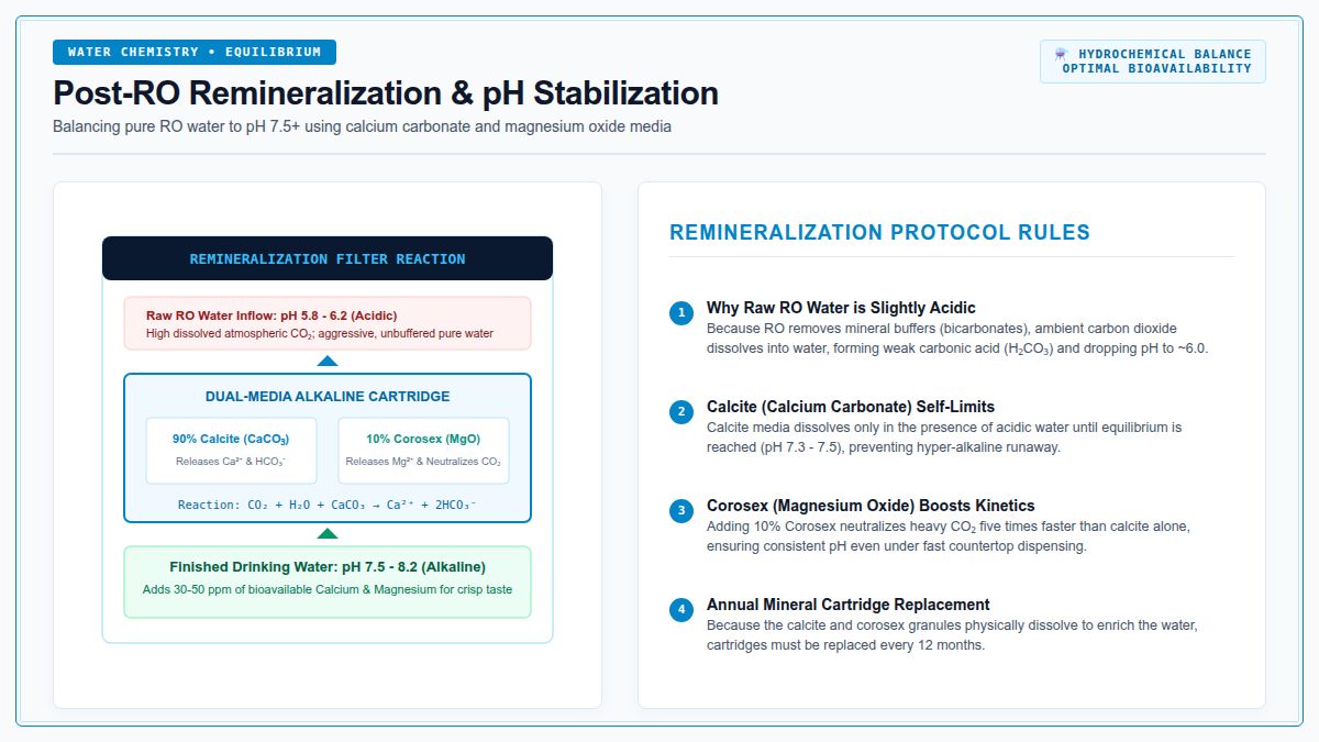 Remineralization Calcite and Corosex Alkaline Filter